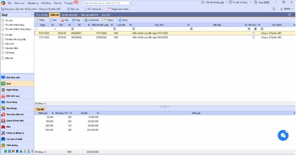 nghiep vu quy tien mat misa