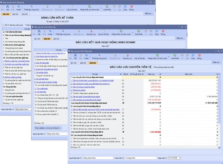 tu dong lap bao cao tai chinh