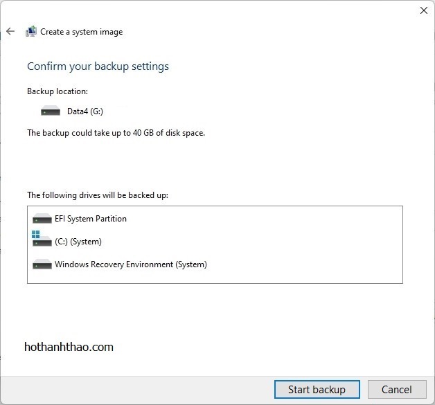 xac nhan va bat dau sao luu